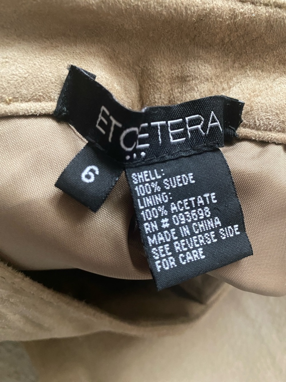 Ectetera suede size 6 pants - Picture 4 of 5